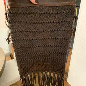 Brown leather pocket book